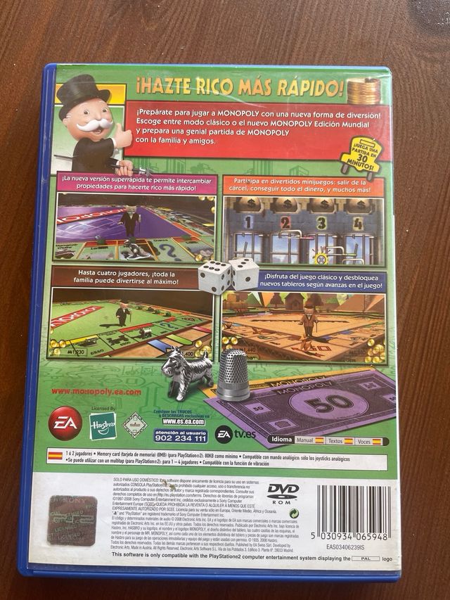 Monopoly PS2 (PlayStation 2) EA