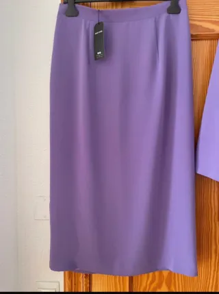 Traje Falda Meryfor Morado T.46/44 Nuevo