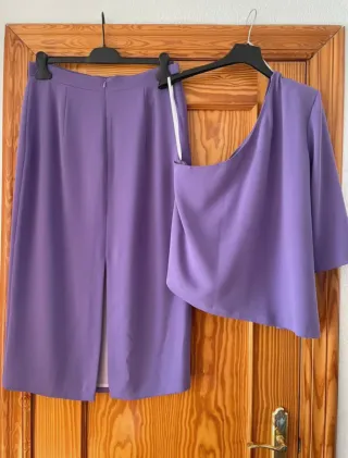 Traje Falda Meryfor Morado T.46/44 Nuevo