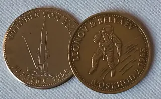 2 Medaglie Shell Voli Storia 1958-1965