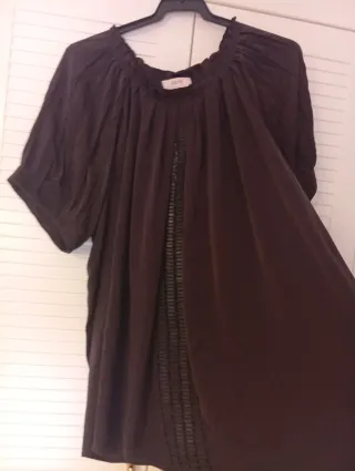 Blusa seda negra