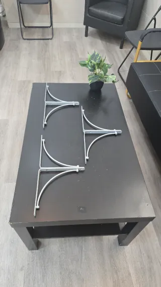Soporte Estantería Metal Gris
