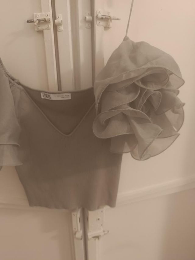 Top Zara Organza Talla S