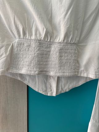 Camisa corset blanca Stradivarius S