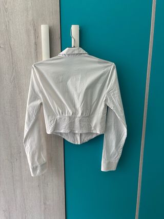 Camisa corset blanca Stradivarius S