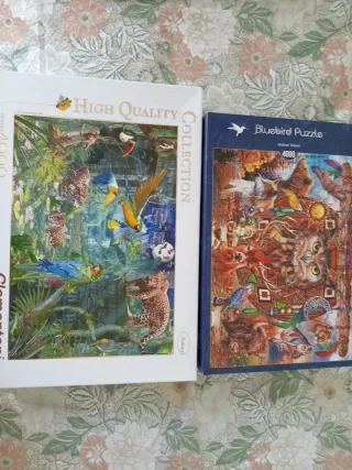 2 Puzzles 4000 Piezas Clementoni y Bluebird