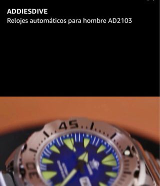 Reloj ADDIESDIVE Automático Hombre Nuevo