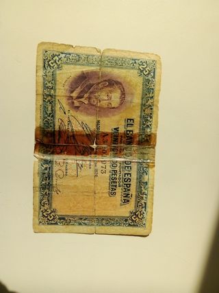 Billetes España República 100, 25, 50 Pesetas