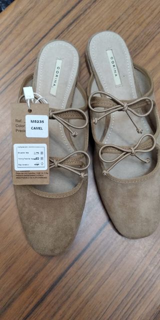 Bailarinas Corina camel T.36 nuevas