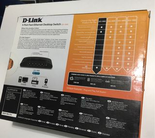 Switch D-Link 5 Puertos Fast Ethernet