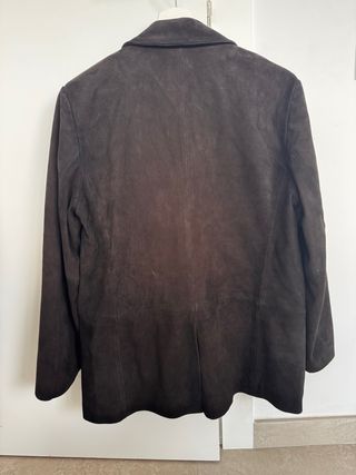 Massimo Dutti Chaqueta Marrón Suede