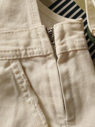 Peto corto denim blanco