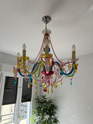 Lámpara lágrimas policarbonato multicolor