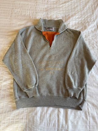 Jersey vintage gris y naranja EQUIPO'S