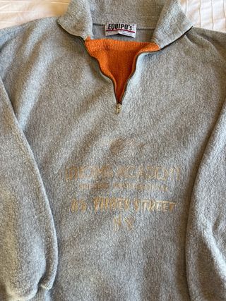 Jersey vintage gris y naranja EQUIPO'S