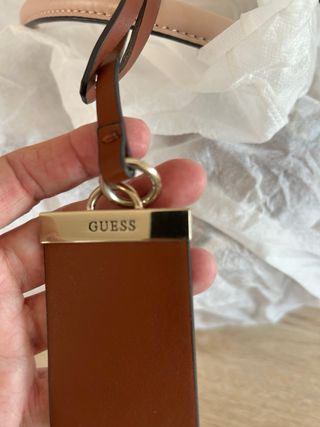 Bolso Guess auténtico marrón y beige
