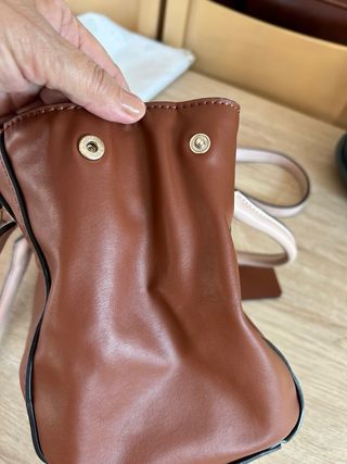 Bolso Guess auténtico marrón y beige