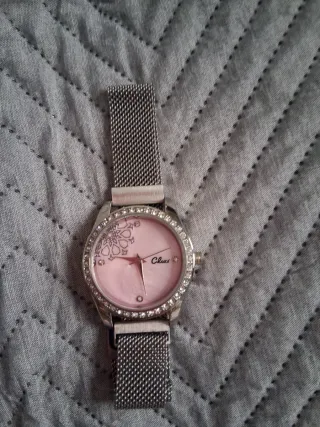 Reloj Cluci Rosa y Plateado