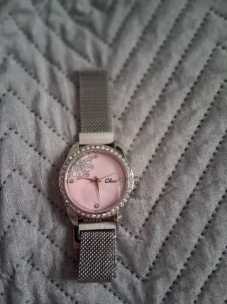 Reloj Cluci Rosa y Plateado