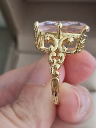 Anillo Oro Rosa Ovalado