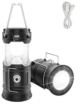 2 Lanterne LED Solari Pieghevoli