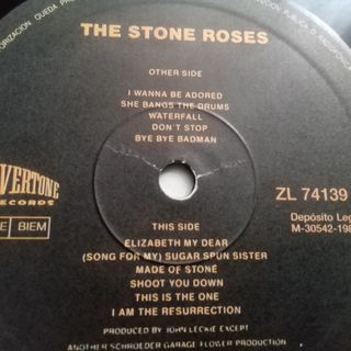 THE STONE ROSES LP 1989 VINILO EDICIÓN ESPAÑOLA