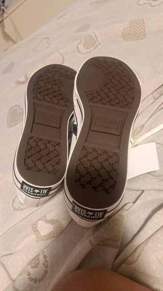 Converse All Star Sneakers Tela Bianche Nuove