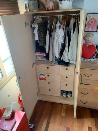 Armario madera sin tratar