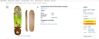 LONGBOARD TABLA COMET SHRED CITY 38