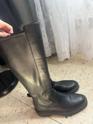 Botas altas Zara negras