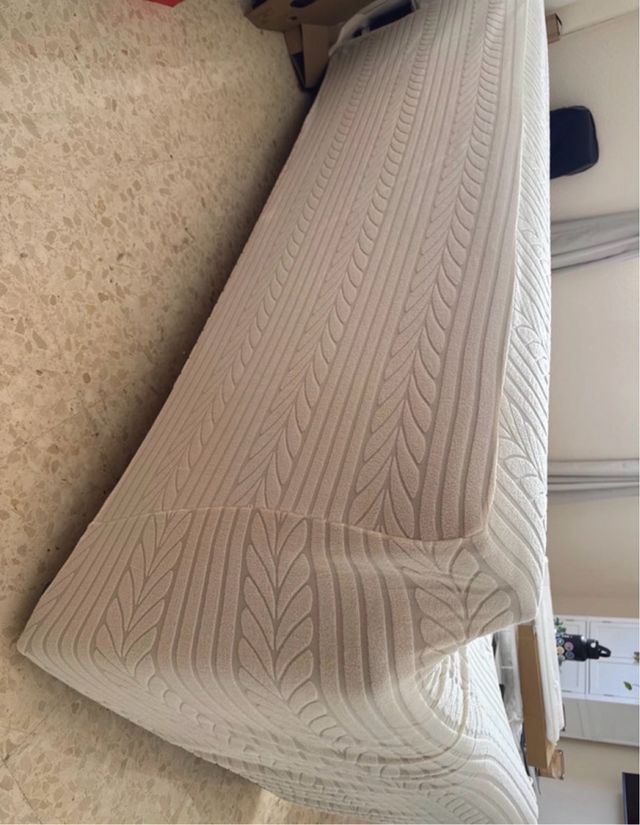 Funda Sofá Jacquard Beige/Blanco