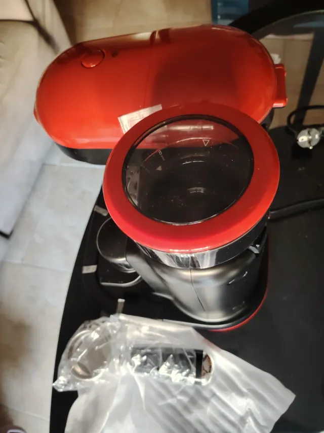 Cafetera Espresso Ariete Roja y Negra