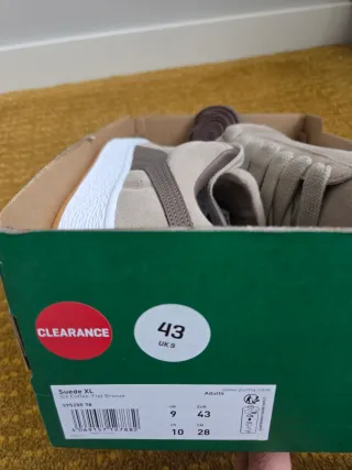 Zapatillas Puma Suede XL talla 43 Beige/Marrón