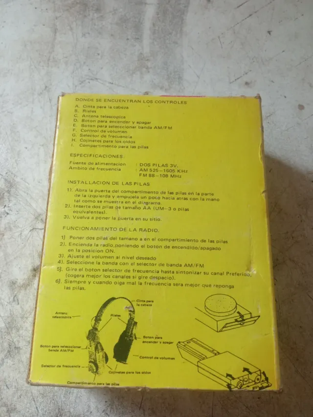 Radio Auriculares Internacional AM/FM