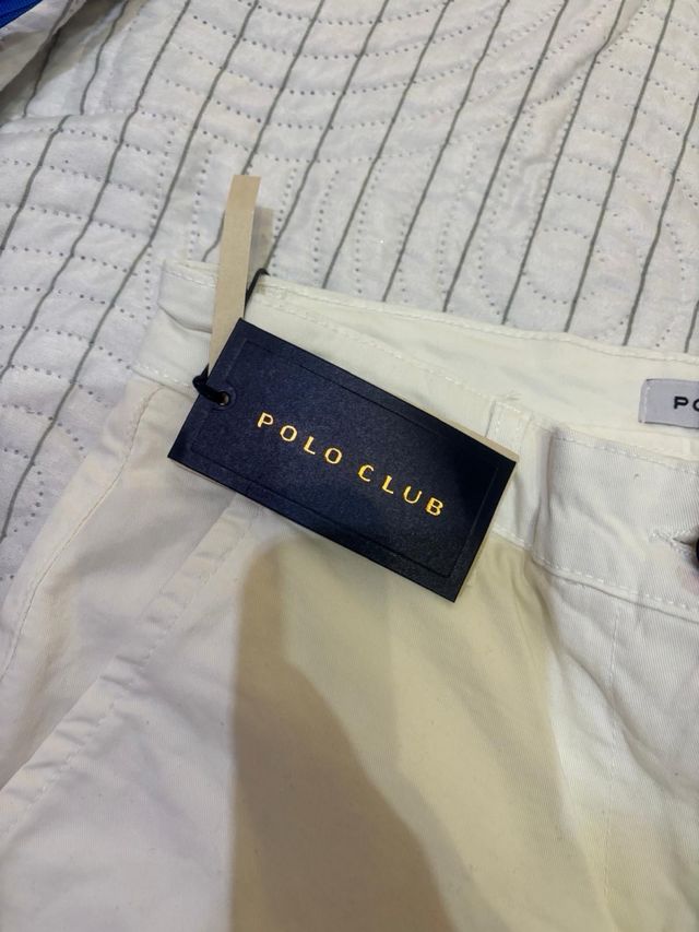 Pantalones blancos Polo Club mujer