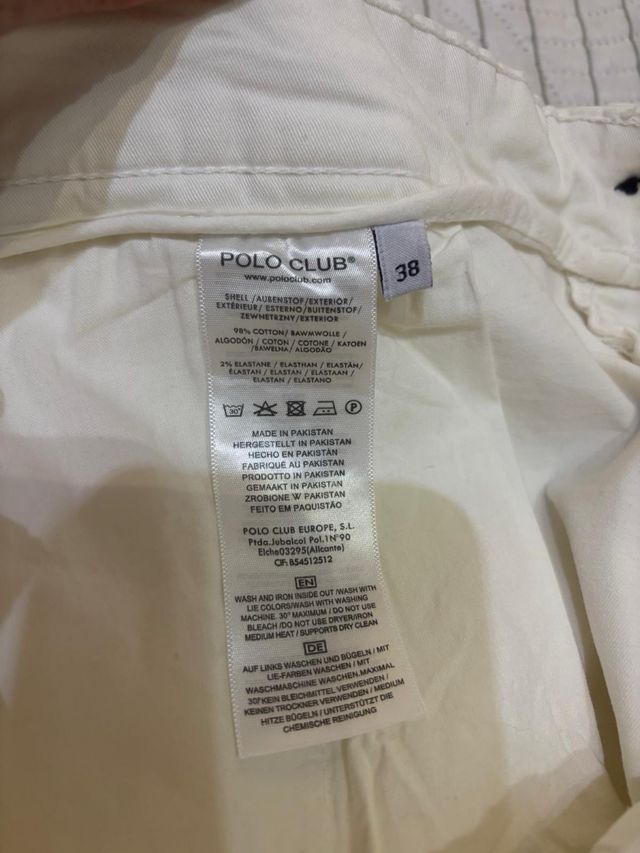 Pantalones blancos Polo Club mujer