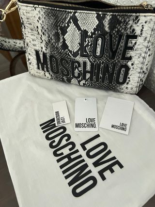 Bolso Love Moschino estampado serpiente