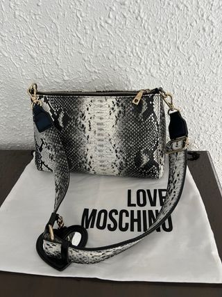 Bolso Love Moschino estampado serpiente