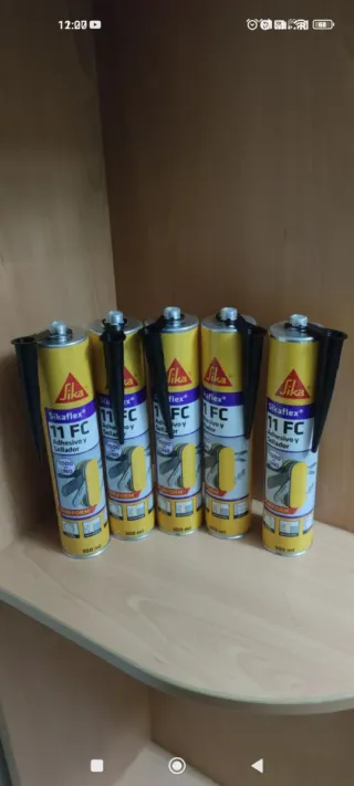5 Sikaflex 11FC todo en uno negro 300ml