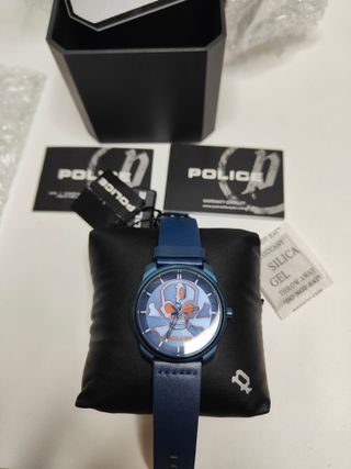 Reloj Police Hombre Cuarzo Azul Naranja