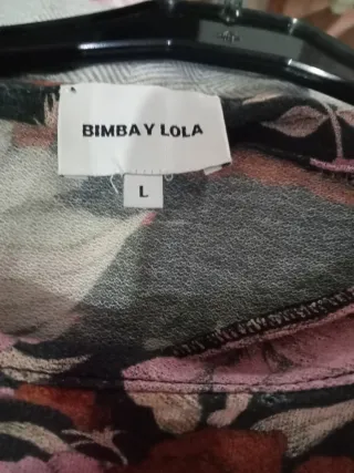 Camiseta Bimba y Lola Estampada Cisnes Talla L