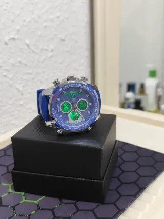 Reloj SANDA Hombre Azul y Plateado