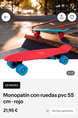 Monopatín niño como nuevo