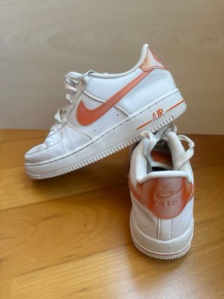 Zapatillas Nike Air Force 1 Naranja/Blanco