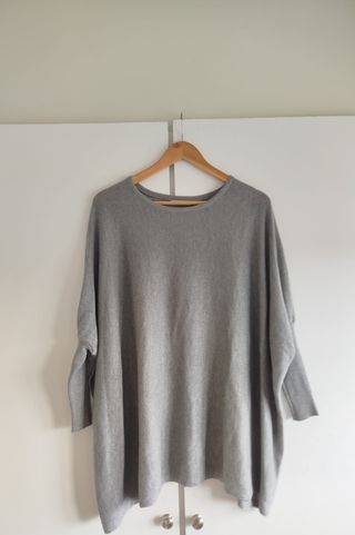 Jersey mujer gris, oversize M
