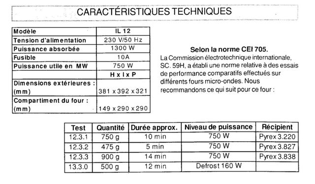 Microondas Whirlpool IL 12 WH