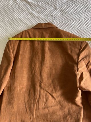 Chaqueta Vintage Seda Italiana Marrón