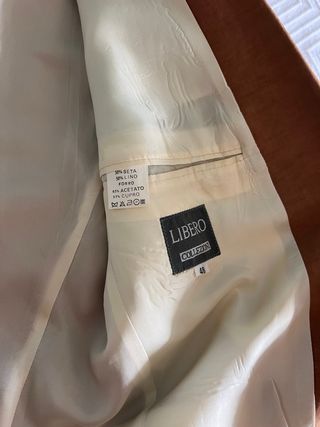 Chaqueta Vintage Seda Italiana Marrón