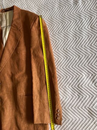 Chaqueta Vintage Seda Italiana Marrón