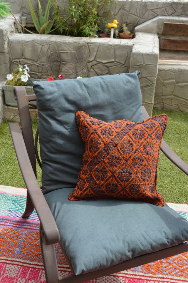 Almofada de lã artesanal - Almofada artesanal